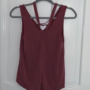 Cross sleeveless top